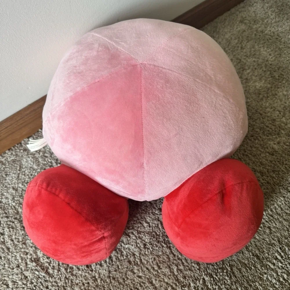 Kirby Lying down Super Big 13 inch Plush ~ Nintendo ~ Embroidered Eyes ~ Clean